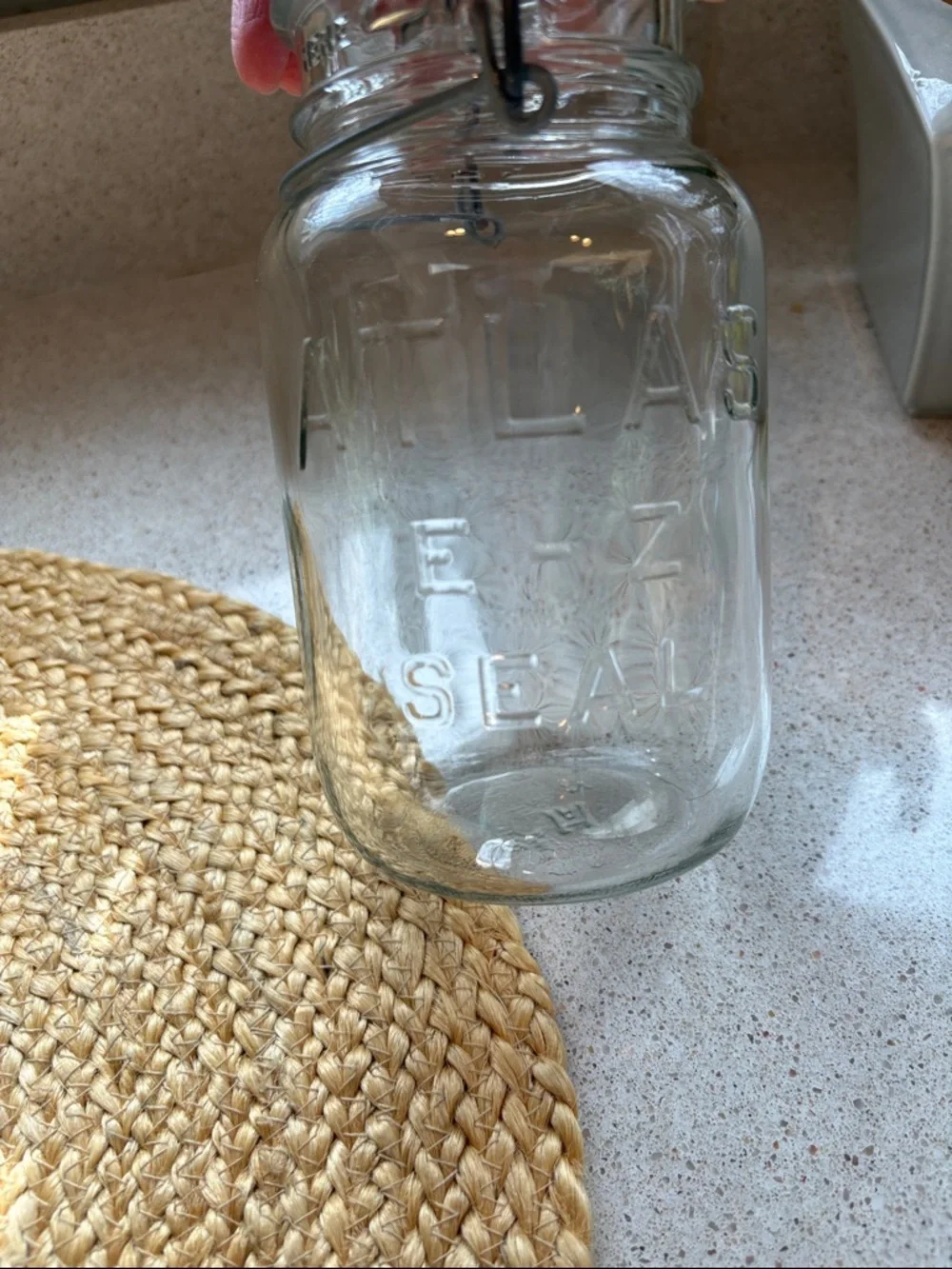 Vintage Hazel Atlas Atlas E-Z Seal Glass Mason Jar